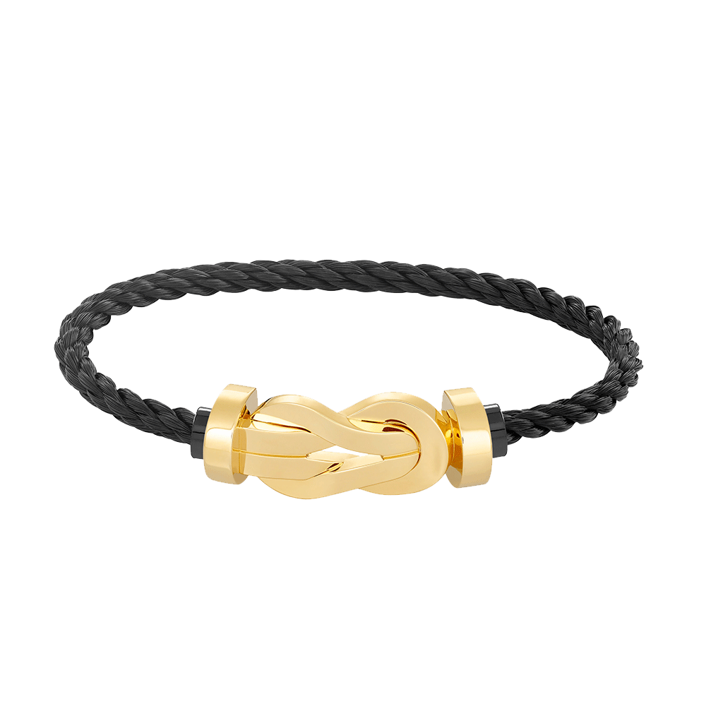 GlowCHANCE LARGE 8 FIGURE BUCKLE NO DIAMOND BRACELET GOLD