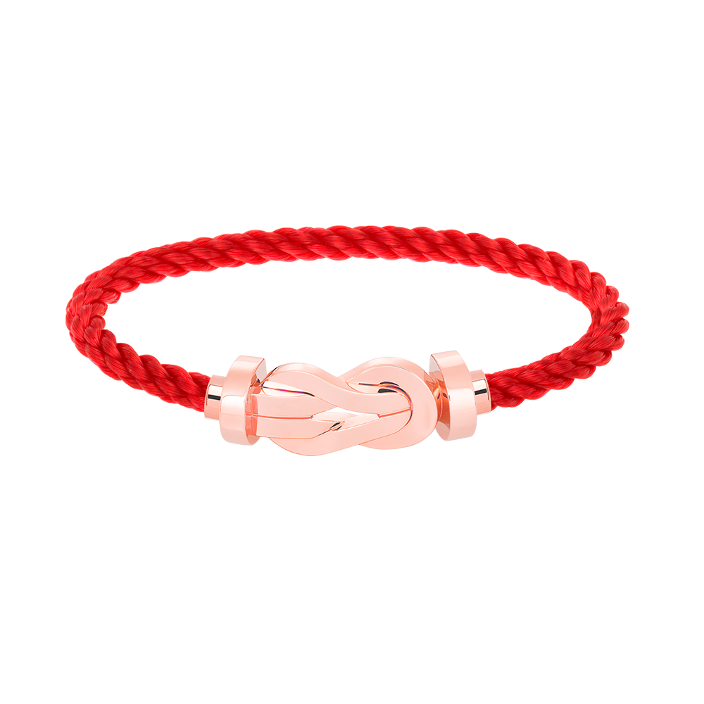 GlowCHANCE LARGE 8 FIGURE BUCKLE NO DIAMOND BRACELET ROSE GOLD