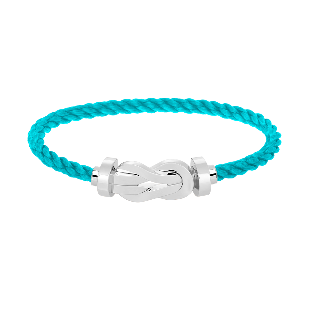 GlowCHANCE LARGE 8 FIGURE BUCKLE NO DIAMOND BRACELET SILVER