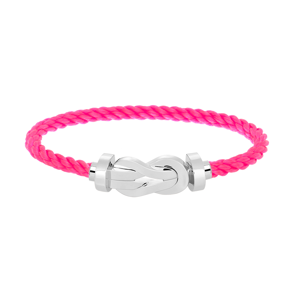 GlowCHANCE LARGE 8 FIGURE BUCKLE NO DIAMOND BRACELET SILVER