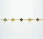 [Glow Jewelry] CLOVER 5 MOTIF GRAY MOP BRACELET COLLECTION