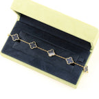 [Glow Jewelry] CLOVER 5 MOTIF ONYXS BRACELET COLLECTION