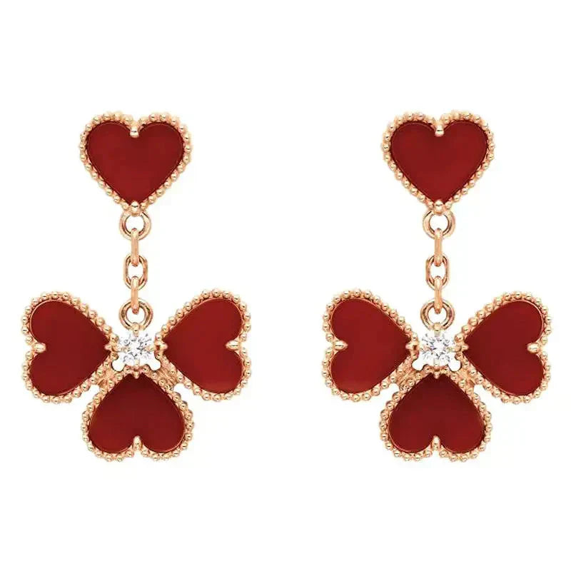 ¡®Glow¡¯SWEET CLOVER CARNELIAN EARRINGS