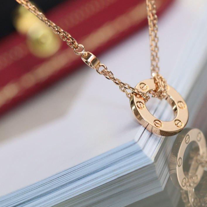 GlowLOVE NECKLACE ADJUSTABLE ROSE GOLD 2 DIAMOND
