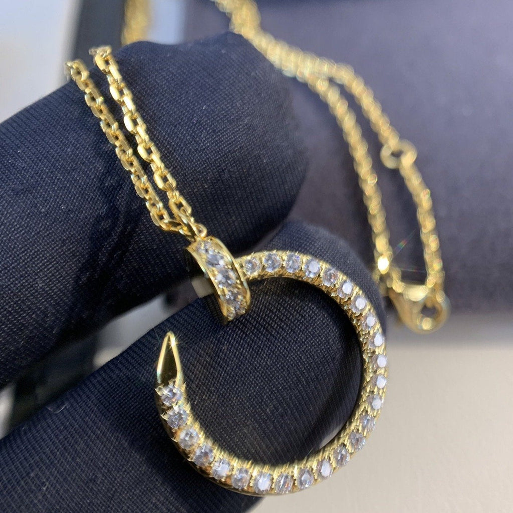 GlowJUSTE NECKLACE GOLD DIAMONDS