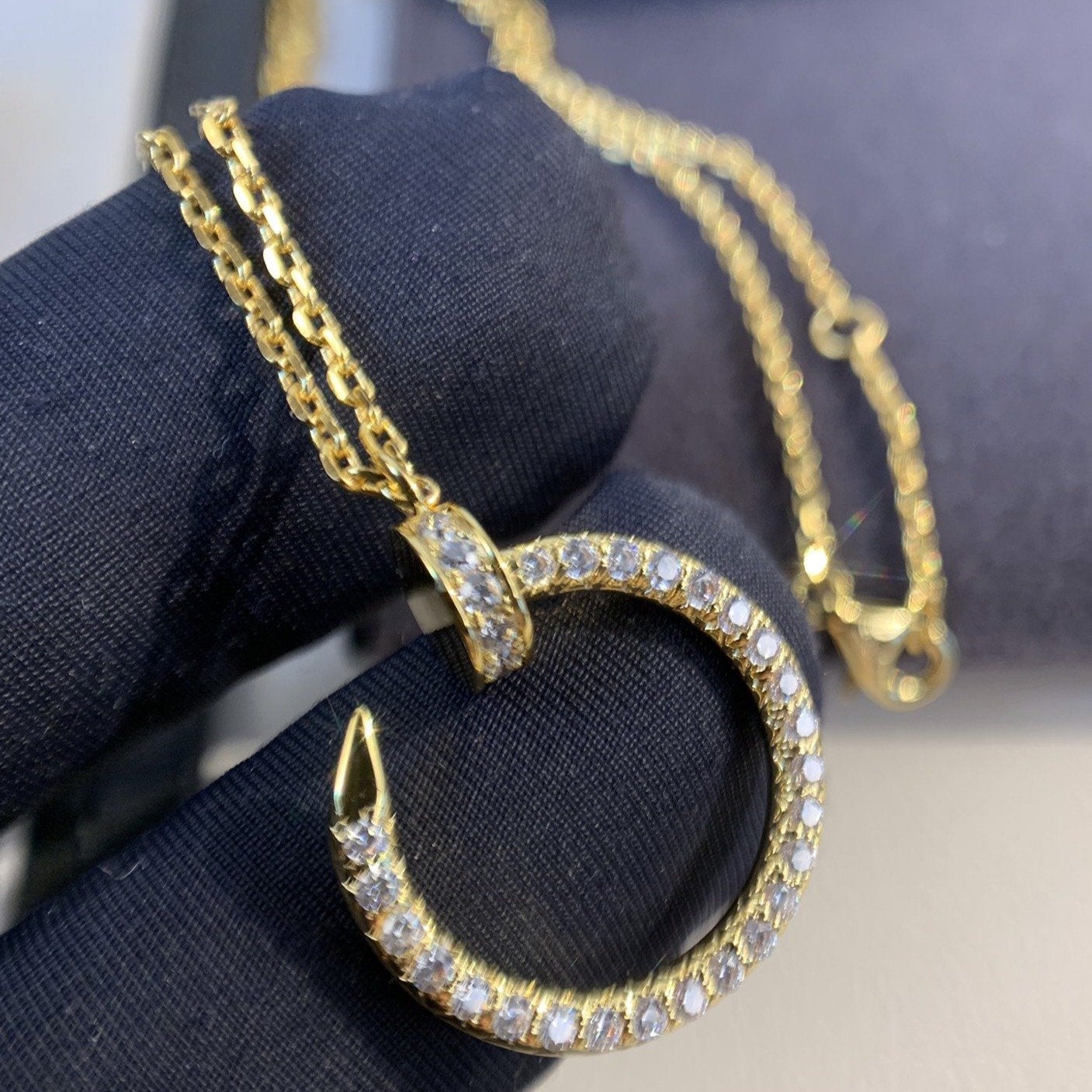 GlowJUSTE NECKLACE GOLD DIAMONDS