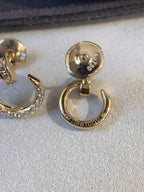 GlowJUSTE EARRINGS GOLD DIAMONDS