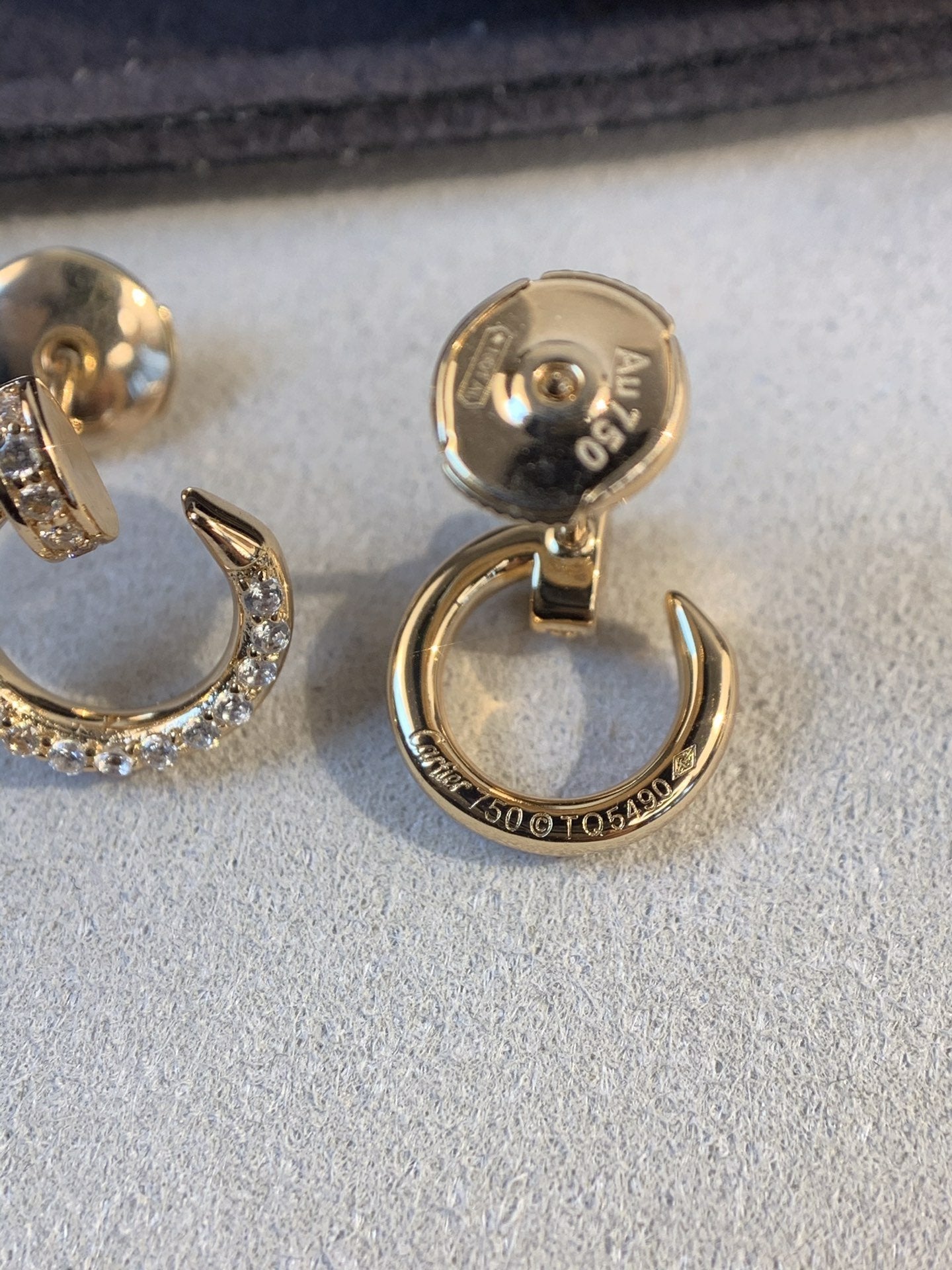 GlowJUSTE EARRINGS GOLD DIAMONDS