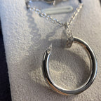 GlowJUSTE NECKLACE SILVER