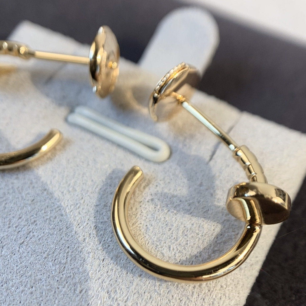 GlowJUSTE EARRINGS PINK GOLD