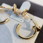 GlowJUSTE EARRINGS PINK GOLD