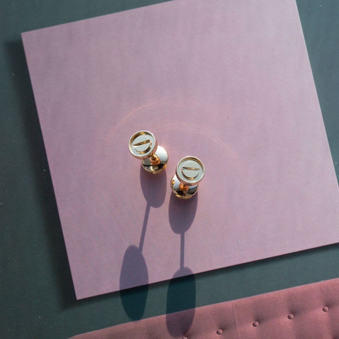 GlowLOVE EARRINGS PINK GOLD 10MM