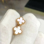 ¡®Glow¡¯CLOVER MINI 9.5MM WHITE MOP EARRINGS