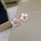 ¡®Glow¡¯LUCKY PINK GOLD WHITE MOP EARRINGS