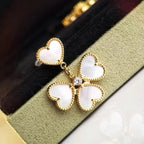 ¡®Glow¡¯CLOVER SWEET WHITE MOP EARRINGS