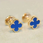 ¡®Glow¡¯CLOVER MINI 9.5MM TURQUOISE EARRINGS