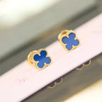 ¡®Glow¡¯CLOVER MINI 9.5MM TURQUOISE EARRINGS