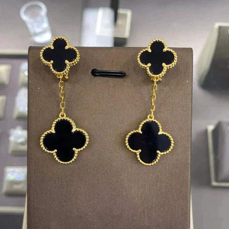 ¡®Glow¡¯CLOVER 2 MOTIFS  EARRINGS (MULTIPLE CHOICESC