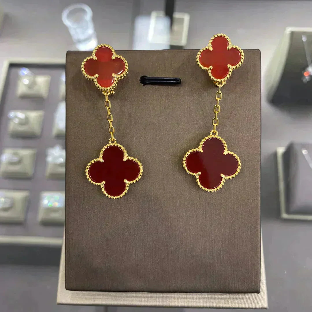 ¡®Glow¡¯CLOVER 2 MOTIFS  EARRINGS (MULTIPLE CHOICESC