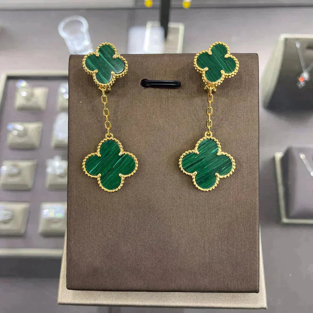 ¡®Glow¡¯CLOVER 2 MOTIFS  EARRINGS (MULTIPLE CHOICESC
