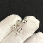 GlowCHAINE SMALL EARRINGS GOLD AND SILVER