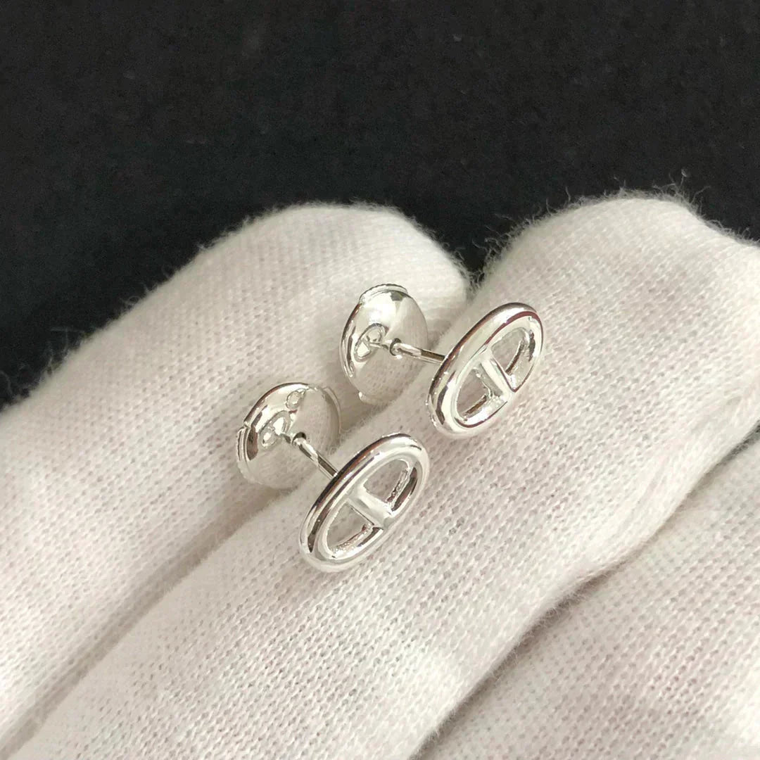 GlowCHAINE SMALL EARRINGS GOLD AND SILVER