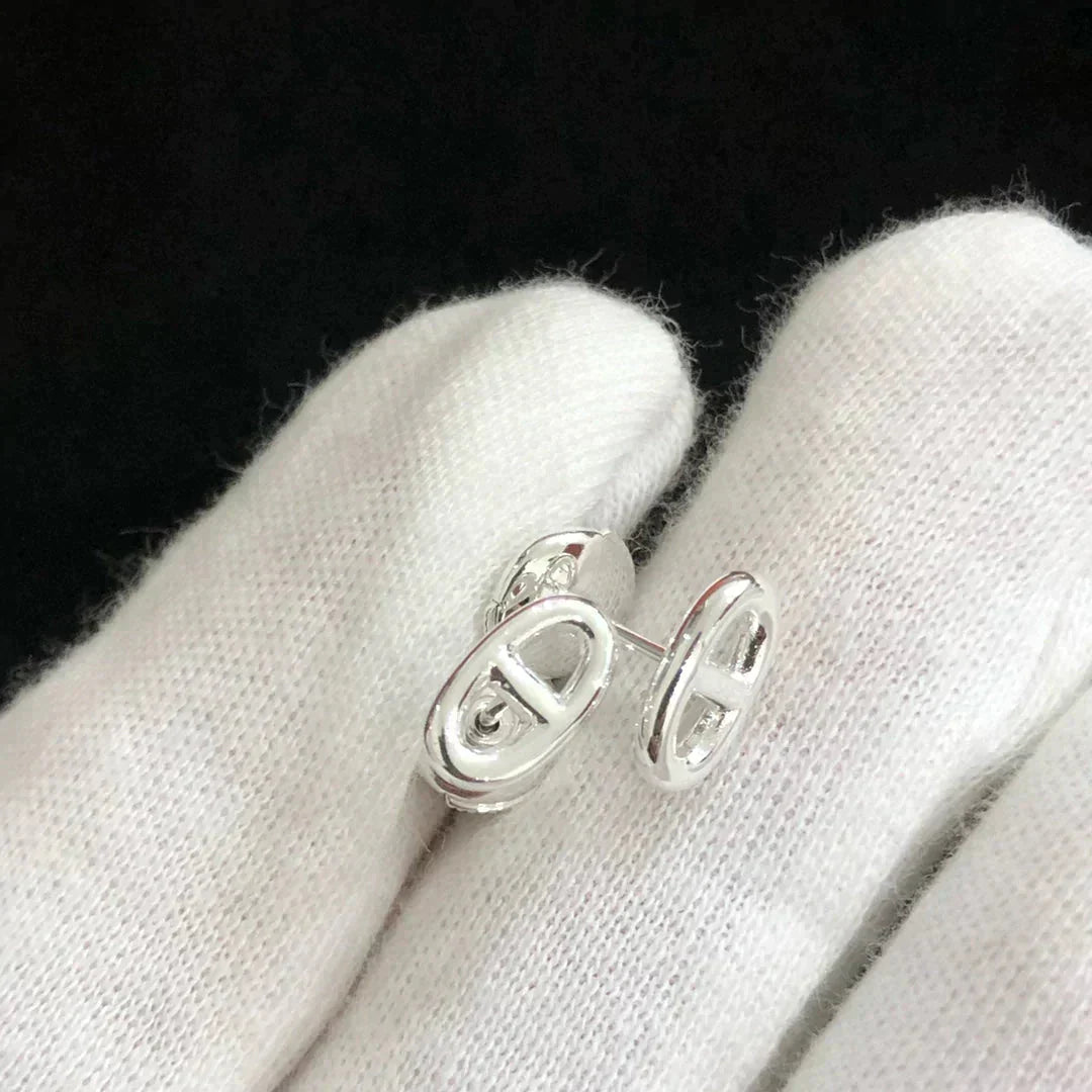 GlowCHAINE SMALL EARRINGS GOLD AND SILVER