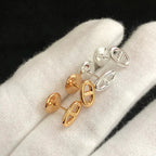 GlowCHAINE SMALL EARRINGS GOLD AND SILVER