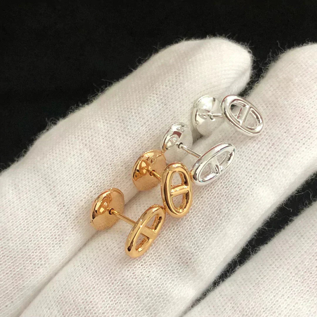 GlowCHAINE SMALL EARRINGS GOLD AND SILVER