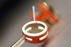 GlowMINI POP H EARRINGS ORANGE