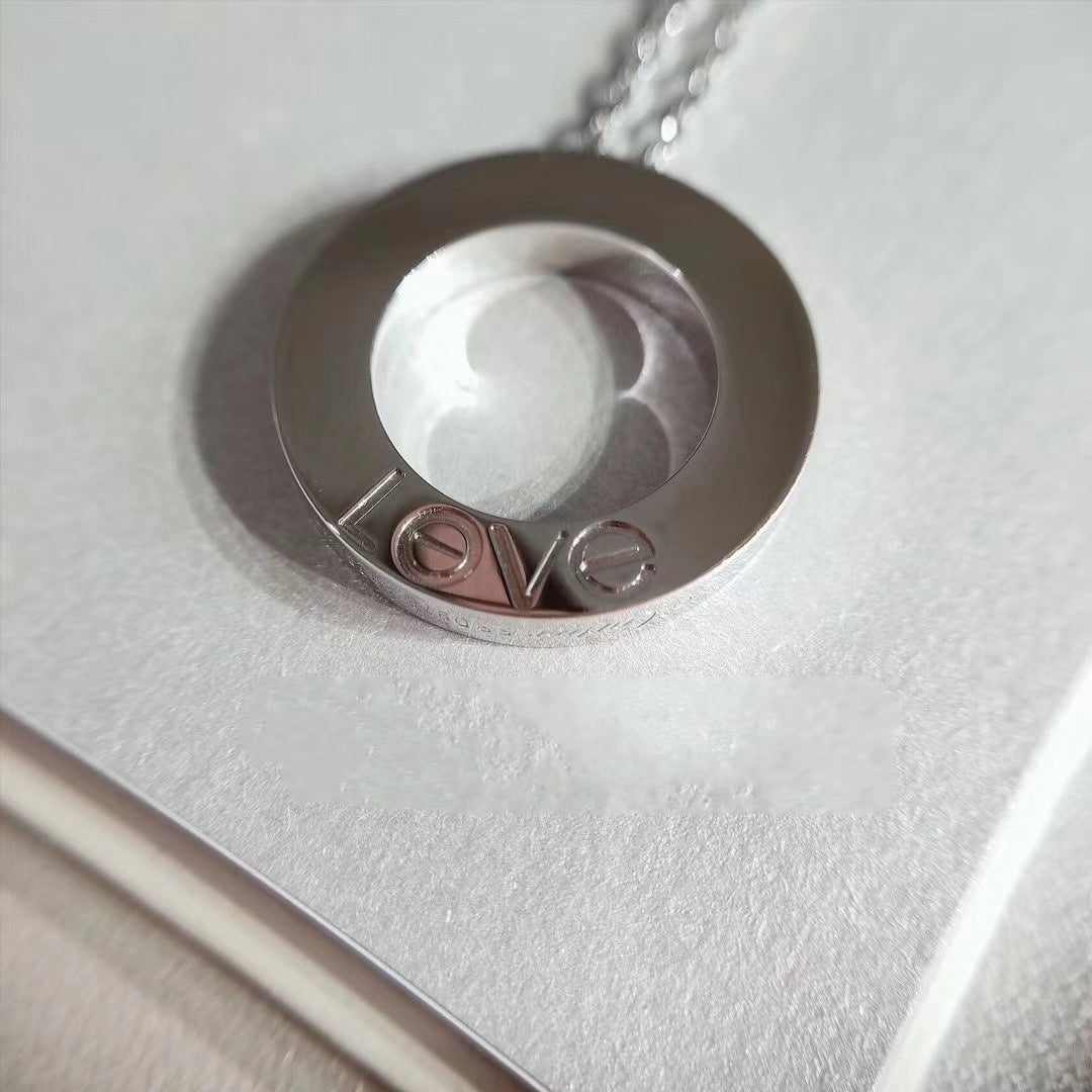 GlowLOVE NECKLACE ADJUSTABLE SILVER