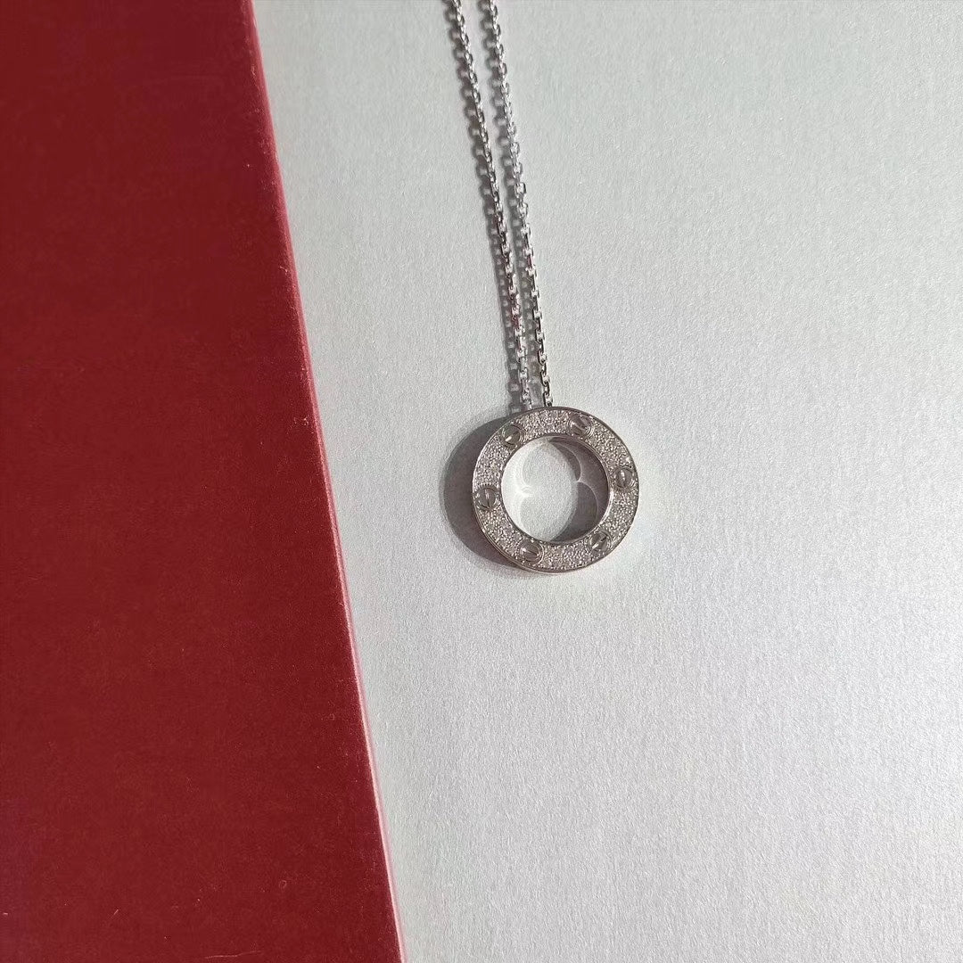 GlowLOVE NECKLACE ADJUSTABLE SILVER
