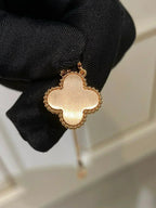 ¡®Glow¡¯CLOVER 15MM DIAMOND RHODONITE NECKLACE