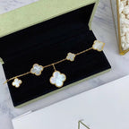 ¡®Glow¡¯MAGIC CLOVER MOP GOLD BRACELET 5 MOTIFS