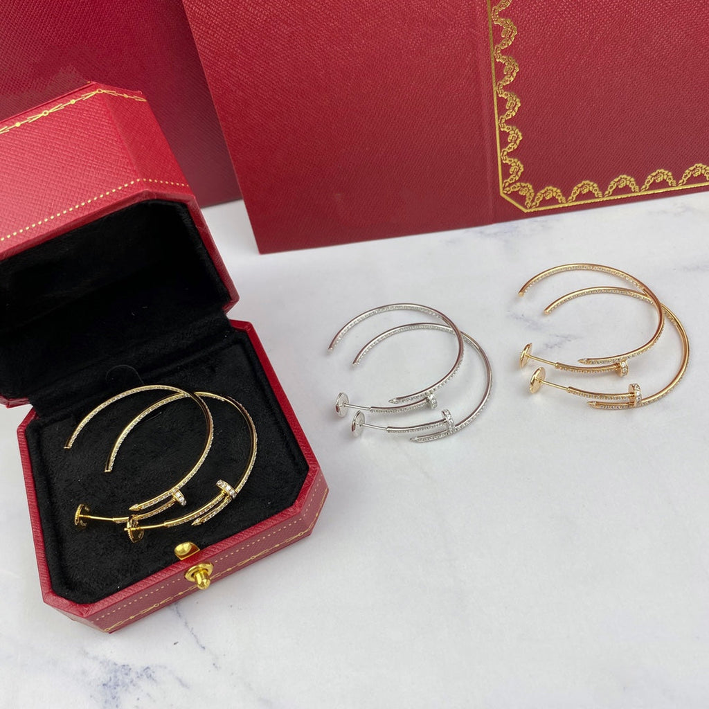GlowJUSTE EARRINGS FULL DIAMONDS 1.8MM