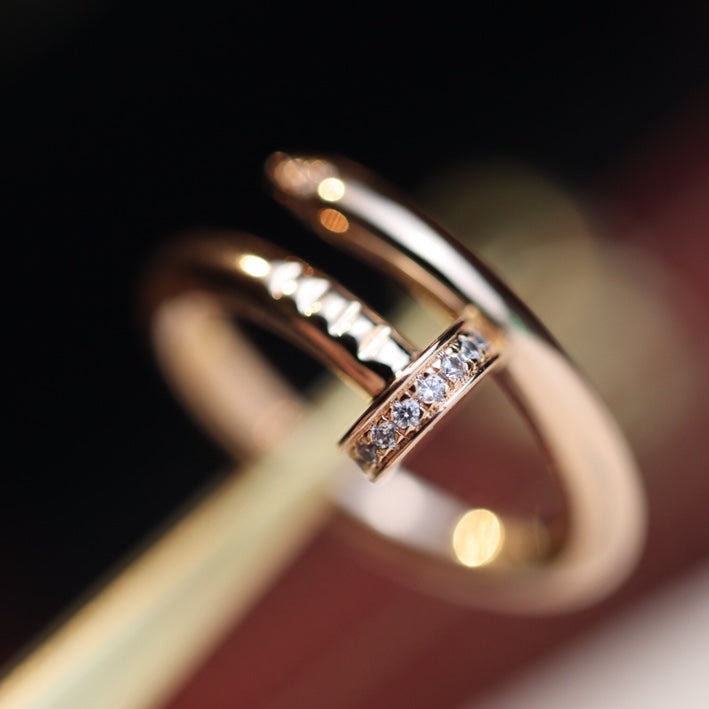 GlowJUSTE RING 2.65MM PINK GOLD DIAMOND