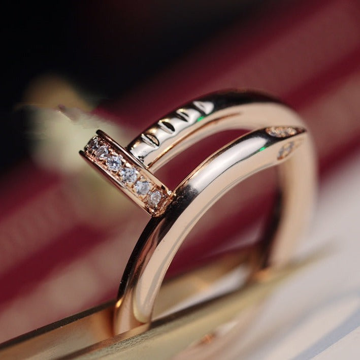 GlowJUSTE RING 2.65MM PINK GOLD DIAMOND