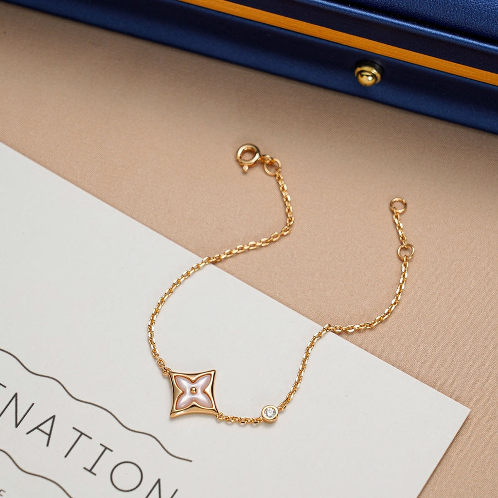 GlowSTAR 1 DIAMOND PINK GOLD BRACELET