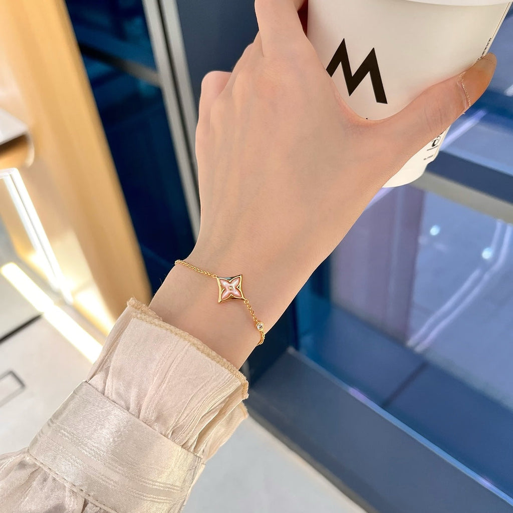 GlowSTAR 1 DIAMOND PINK GOLD BRACELET