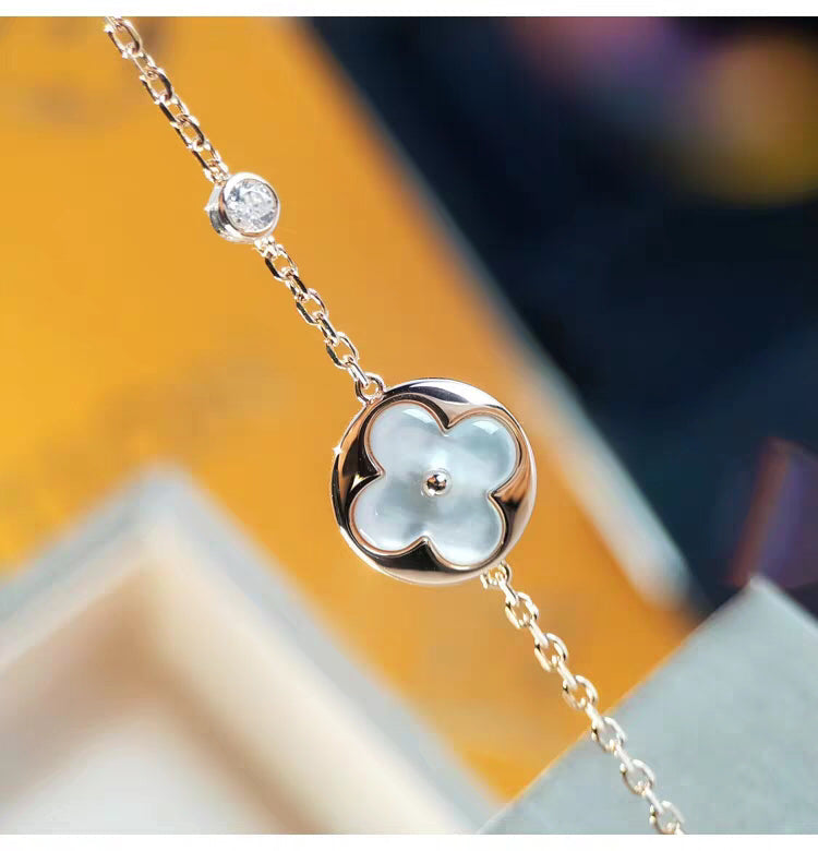 GlowSUN MOP GOLD 1 DIAMOND NECKLACE