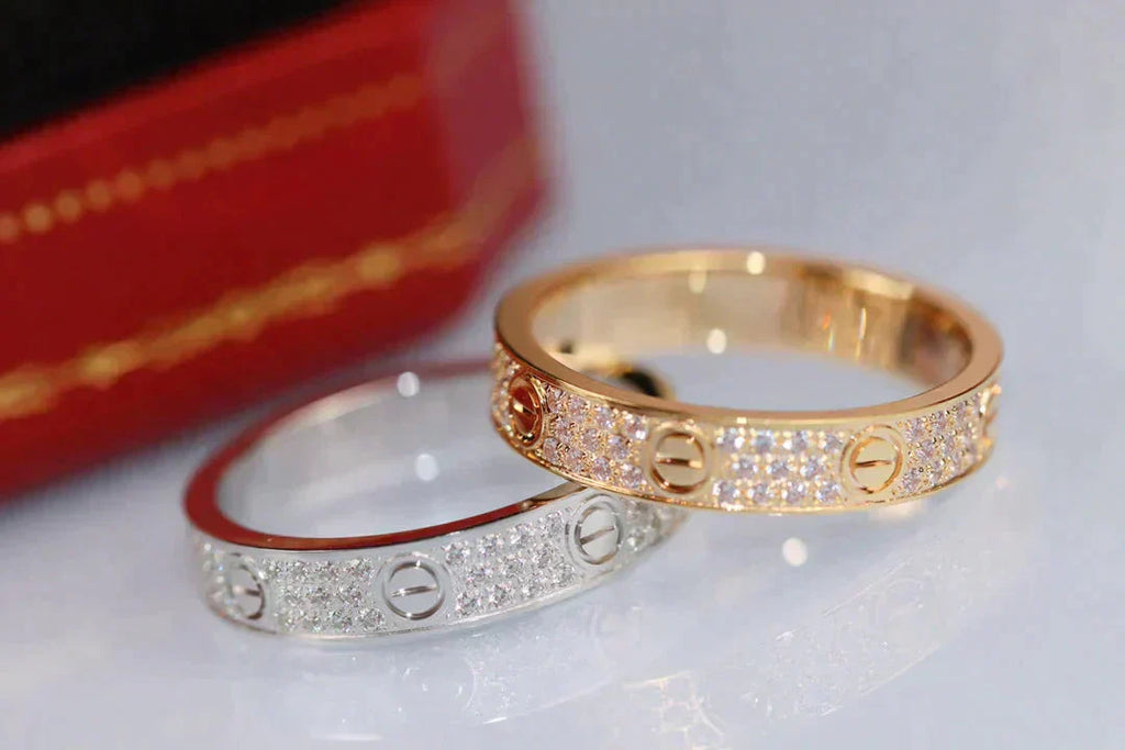 GlowLOVE RING 3.6MM DIAMOND PAVED