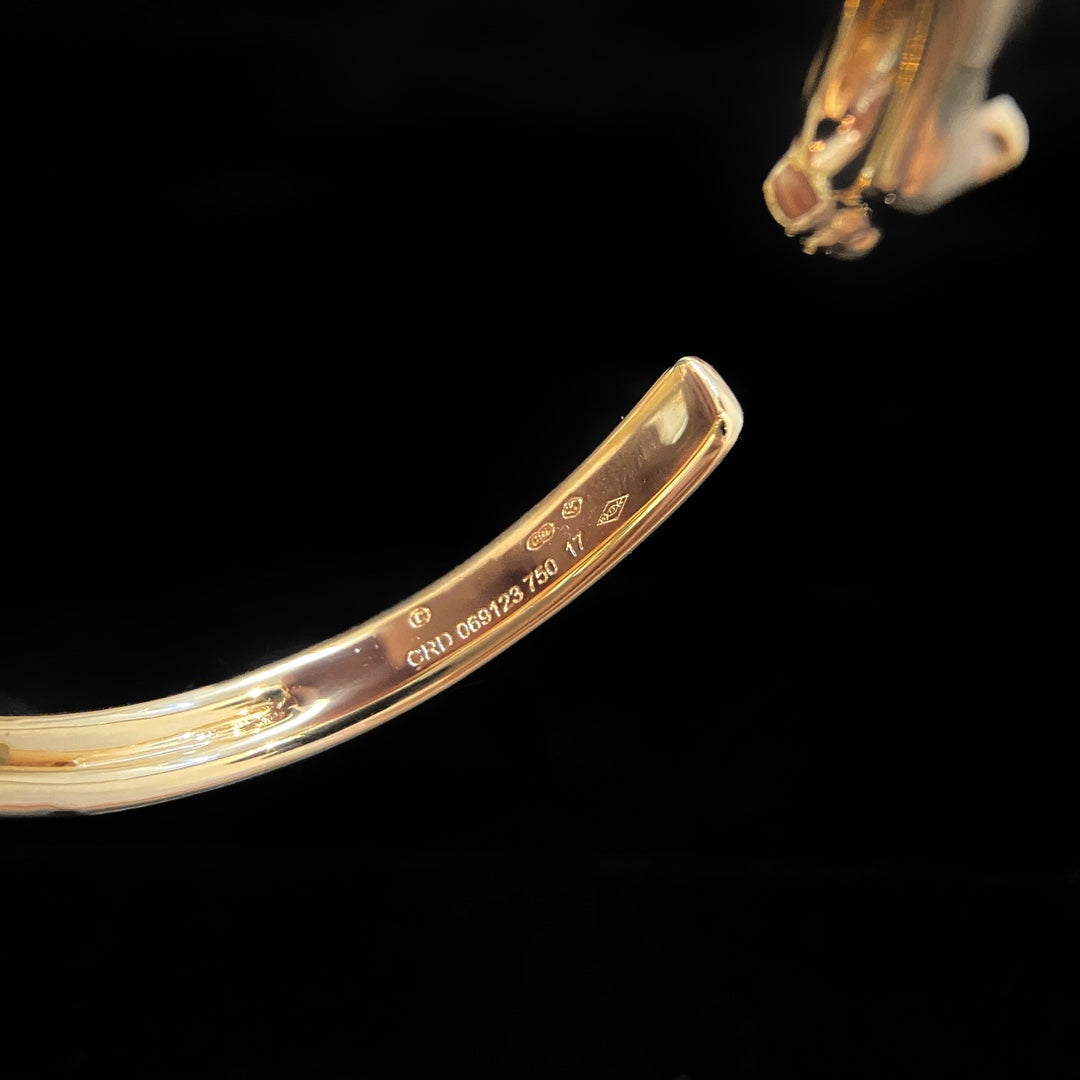 GlowPANTHERE GOLD OPEN BRACELET