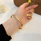 GlowPANTHERE GOLD OPEN BRACELET