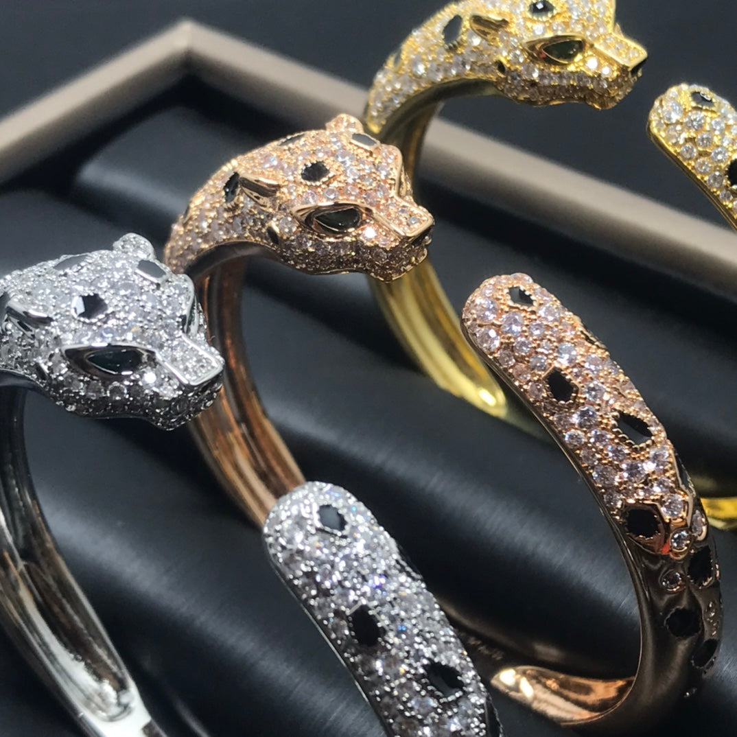 GlowPANTHERE BIG BRACELET DIAMONDS