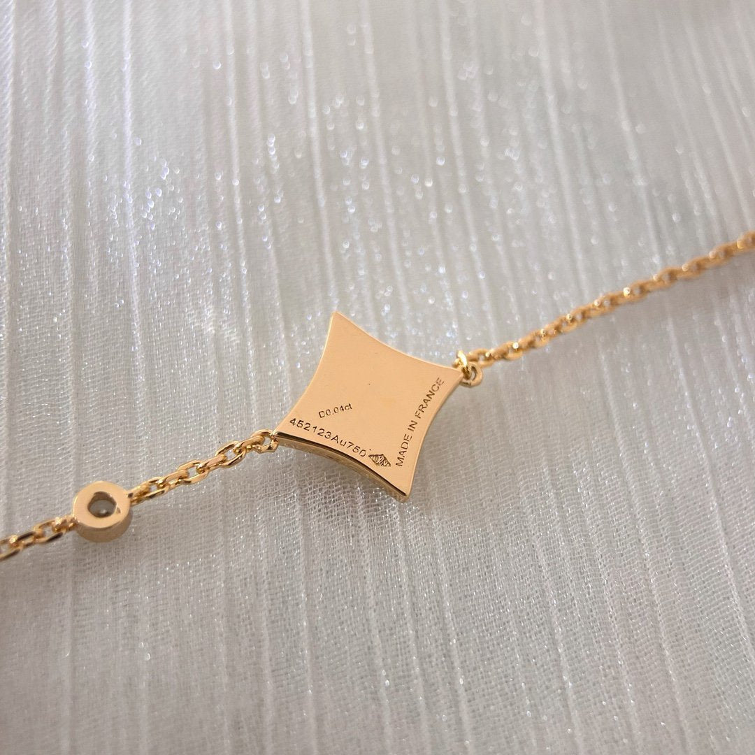 GlowCOLOR STAR PINK GOLD DIAMOND BRACELET