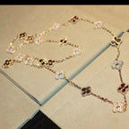 ¡®Glow¡¯CLOVER 20 MOTIFS LASER DIAMOND NECKLACE