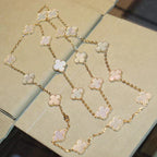 ¡®Glow¡¯CLOVER 20 MOTIFS WHITE MOP NECKLACE