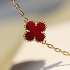 ¡®Glow¡¯CLOVER 20 MOTIFS CARNELIAN NECKLACE