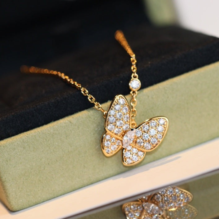 ¡®Glow¡¯BUTTERFLY DIAMOND NECKLACE