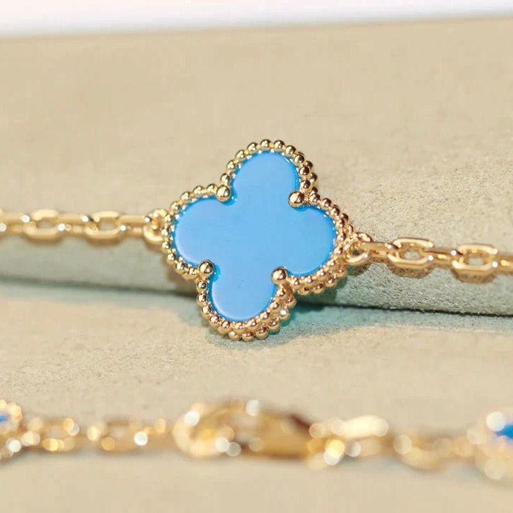 ¡®Glow¡¯CLOVER 20 MOTIFS TURQUOISE GOLD